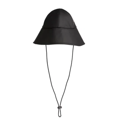 Emporio Armani Logo Cloche Hat In Black