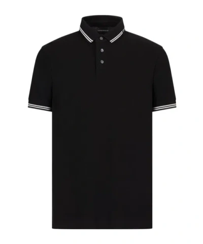 EMPORIO ARMANI EMPORIO ARMANI COTTON POLO WITH LOGO