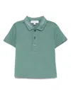 Emporio Armani Logo-collar Polo Shirt In Green