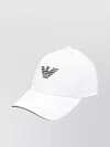 Emporio Armani Mens Off White Brand Logo-print Cotton Cap