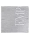 Emporio Armani Logo Cotton Blend Scarf