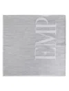 Emporio Armani Logo Cotton Blend Scarf