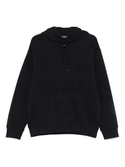 EMPORIO ARMANI EMPORIO ARMANI LOGO COTTON HOODIE