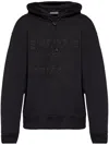 Emporio Armani Black Logo Print Hoodie