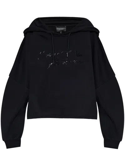 EMPORIO ARMANI EMPORIO ARMANI LOGO COTTON HOODIE