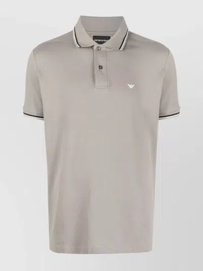 EMPORIO ARMANI LOGO COTTON POLO SHIRT