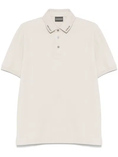 Emporio Armani Jacquard Logo Motif Polo Shirt