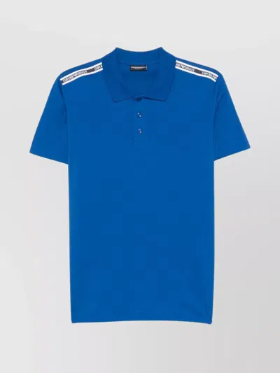 EMPORIO ARMANI LOGO COTTON POLO SHIRT