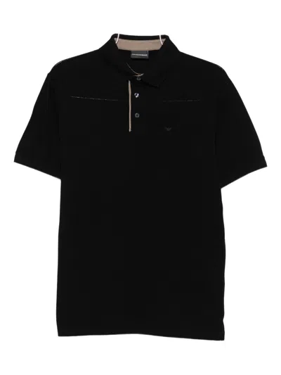 EMPORIO ARMANI EMPORIO ARMANI LOGO COTTON POLO SHIRT