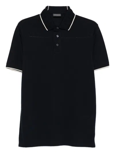 EMPORIO ARMANI EMPORIO ARMANI LOGO COTTON POLO SHIRT
