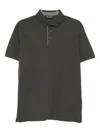 Emporio Armani Logo Cotton Polo Shirt In Green