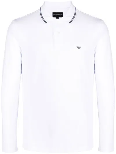 EMPORIO ARMANI EMPORIO ARMANI LOGO COTTON POLO SHIRT