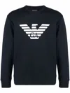 Emporio Armani Cotton Blend Crewneck Sweatshirt