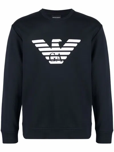 EMPORIO ARMANI EMPORIO ARMANI LOGO COTTON SWEATSHIRT