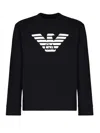 Emporio Armani Cotton Blend Crewneck Sweatshirt