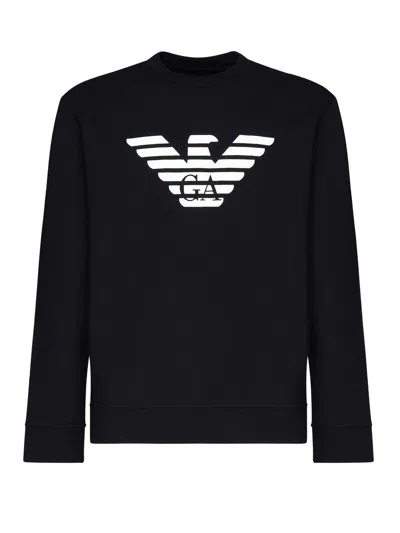 EMPORIO ARMANI EMPORIO ARMANI LOGO COTTON SWEATSHIRT