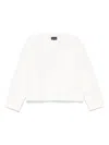 Emporio Armani Logo Crew Neck Cotton Sweatshirt With Ribbed Cuffs And Hem