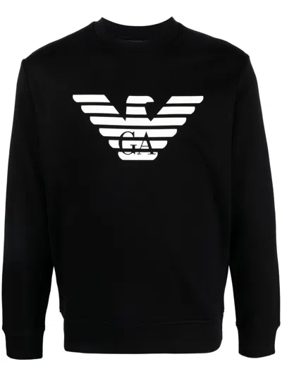 EMPORIO ARMANI LOGO COTTON SWEATSHIRT