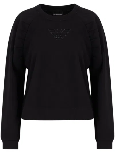 EMPORIO ARMANI LOGO COTTON SWEATSHIRT