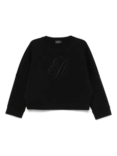 Emporio Armani Logo Cotton Sweatshirt In Multi