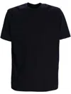 Emporio Armani Round Neck Short-sleeved T-shirt In Black