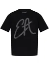 Emporio Armani Cotton-jersey T-shirt With Oversized Lurex Logo