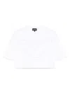 Emporio Armani Logo Cropped Cotton T-shirt With Crew Neck