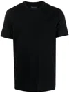 Emporio Armani Round Neck Short-sleeved T-shirt In Black