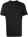 Emporio Armani Logo-patch Short-sleeved T-shirt In Black