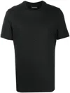 Emporio Armani Logo-patch Short-sleeved T-shirt In Black