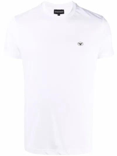 Emporio Armani Logo Cotton T-shirt In White