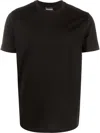 Emporio Armani Round Neck Short-sleeved T-shirt In Black