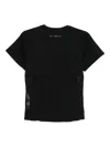 Emporio Armani Logo Cotton T-shirt In Black