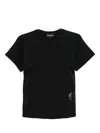 Emporio Armani Cotton Logo Graphic Print T-shirt In Black