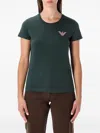 Emporio Armani New York Capsule Collection Oversized Printed Jersey T-shirt In Green