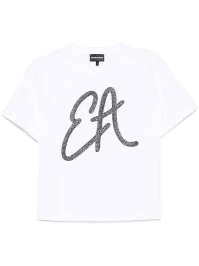 Emporio Armani Logo Cotton T-shirt In White