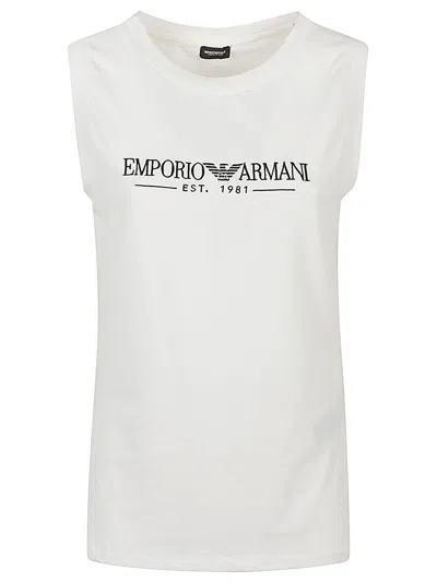 EMPORIO ARMANI LOGO COTTON TANK TOP