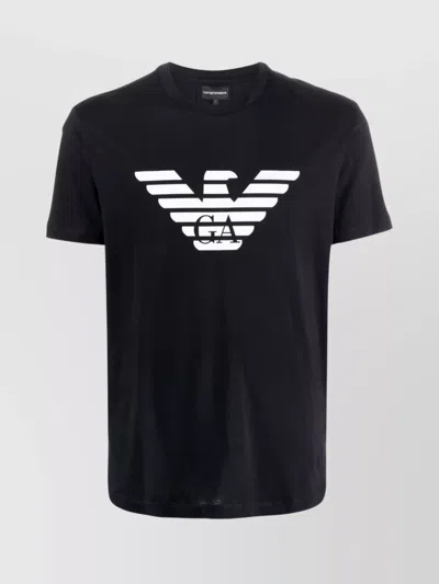 Emporio Armani Eagle-logo T-shirt In Blue