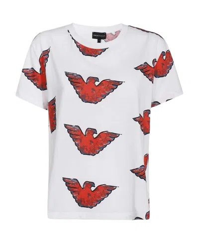 Emporio Armani Logo Crew-neck T-shirt In White