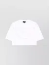 Emporio Armani Logo Cropped Cotton T-shirt With Crew Neck