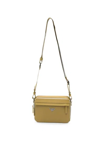 Emporio Armani Logo Crossbody Bag In Green