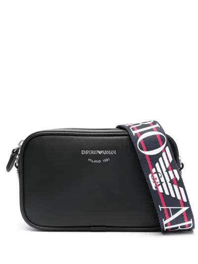 EMPORIO ARMANI LOGO-DEBOSSED CROSSBODY BAG