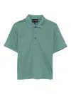 Emporio Armani Poloshirt Mit Logo-prägung In Green