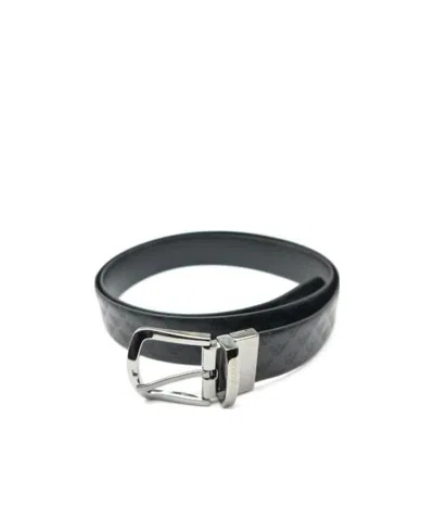 Emporio Armani Logo Decorated Belt In Black