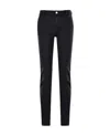 Emporio Armani Logo Denim Pants In Black