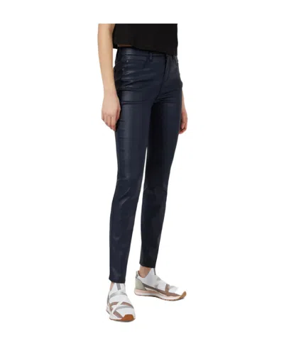 Emporio Armani Logo Denim Trousers In Black