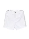 Emporio Armani Logo-detail Denim Shorts In White