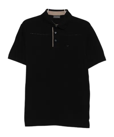 EMPORIO ARMANI LOGO-DETAIL POLO SHIRT