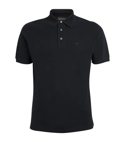 EMPORIO ARMANI LOGO-DETAIL POLO SHIRT