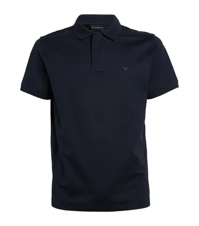 EMPORIO ARMANI LOGO-DETAIL POLO SHIRT